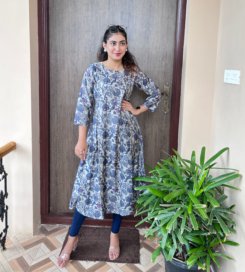 Floral Aline kurthi